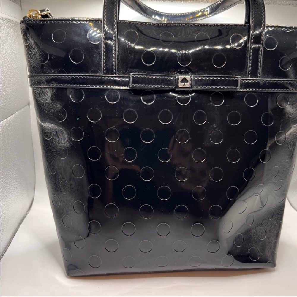 kate spade Black Patent Tote Set  You get a set of 2 bags